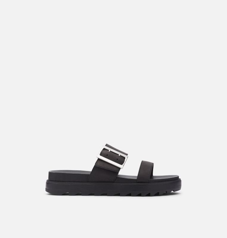 Sorel Dam Slides Svarta - Roaming™ Buckle - USR-740361